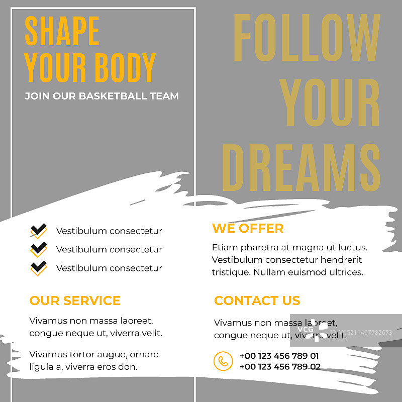 运动科技宣传单模板图片素材