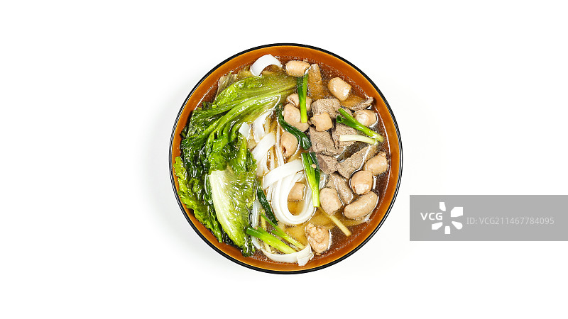 美食猪杂肠粉白底图图片素材