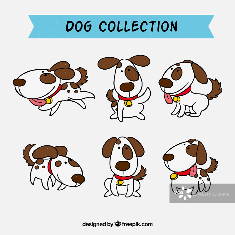 手绘小狗合集图片素材