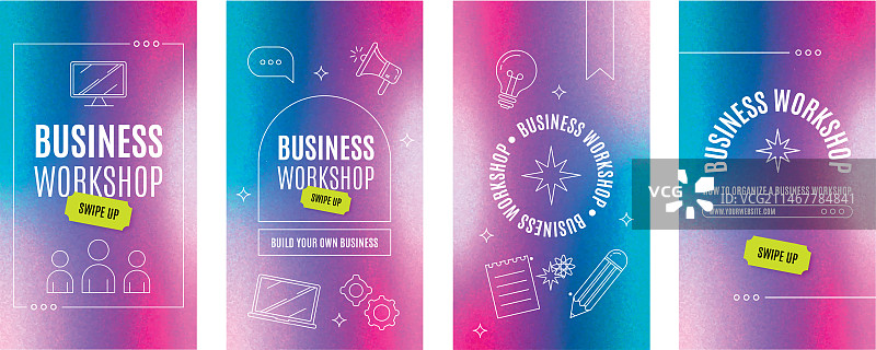 渐变商务研讨会Instagram快拍图片素材