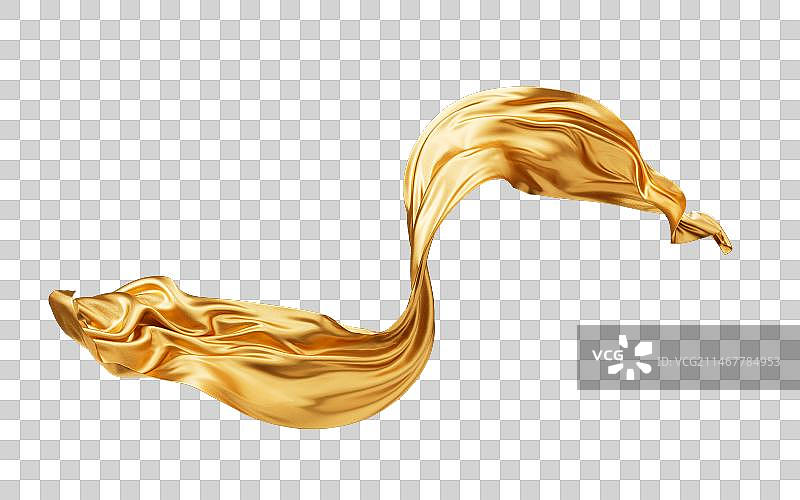 流动的布料曲线3D渲染图片素材