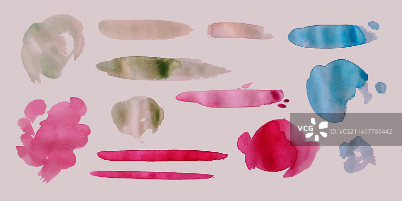手绘水彩污渍素材图片素材