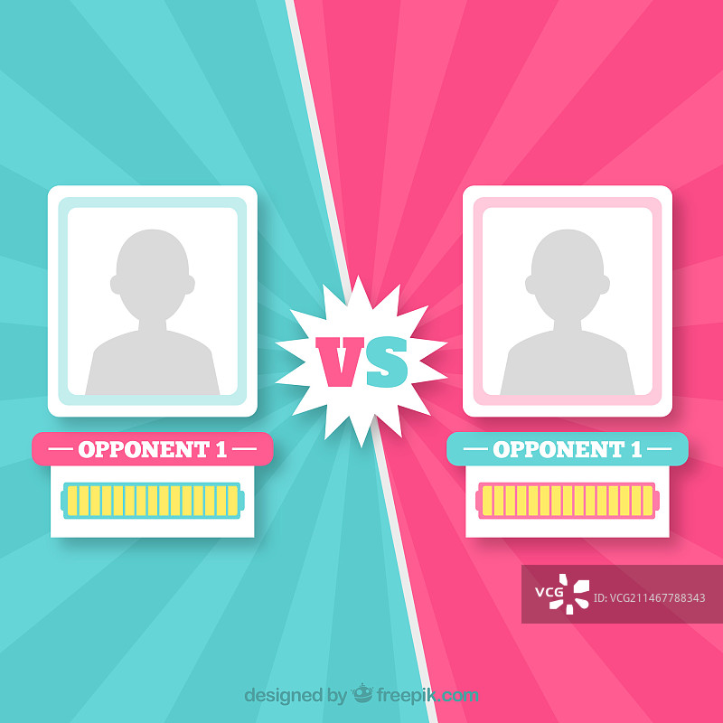带游戏模板的VS背景图片素材