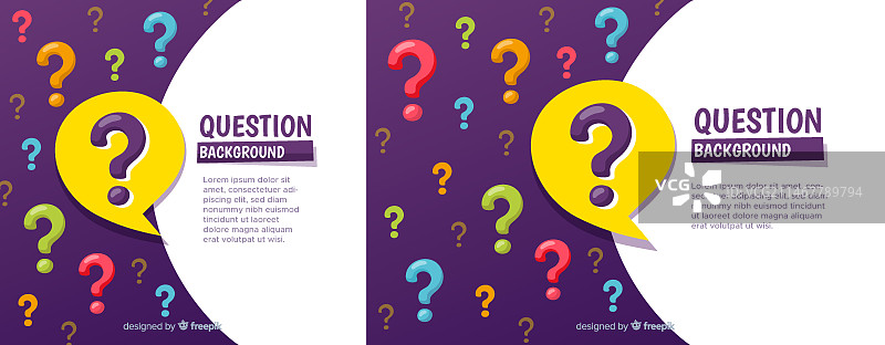 彩色问号抽象背景图片素材