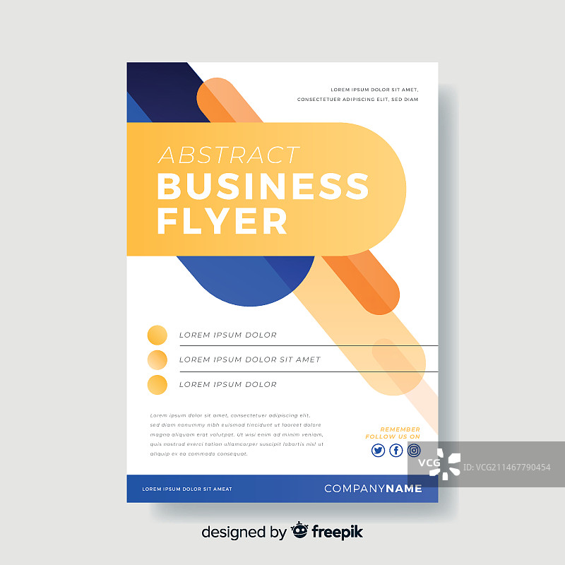 抽象商业宣传单模板图片素材