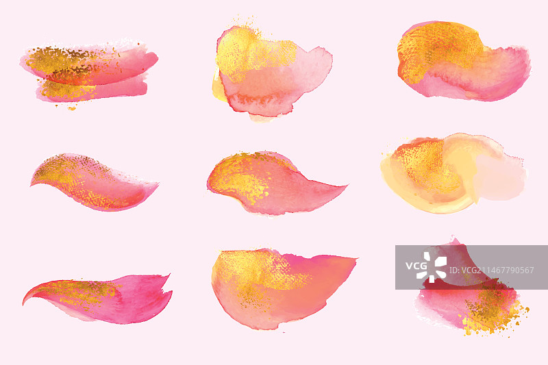 手绘水彩污渍图片素材