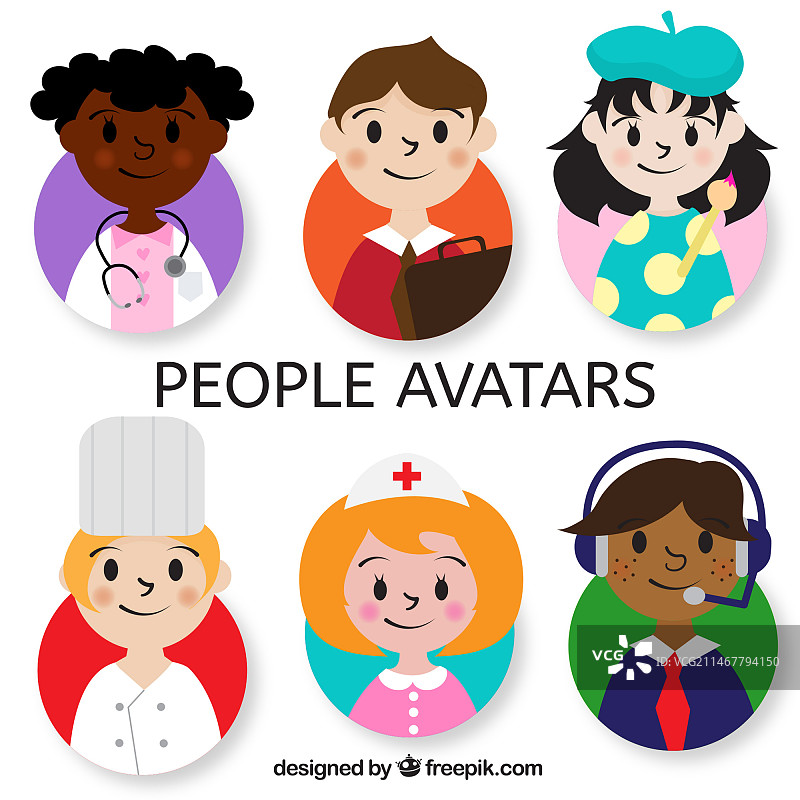 可爱儿童头像合集图片素材