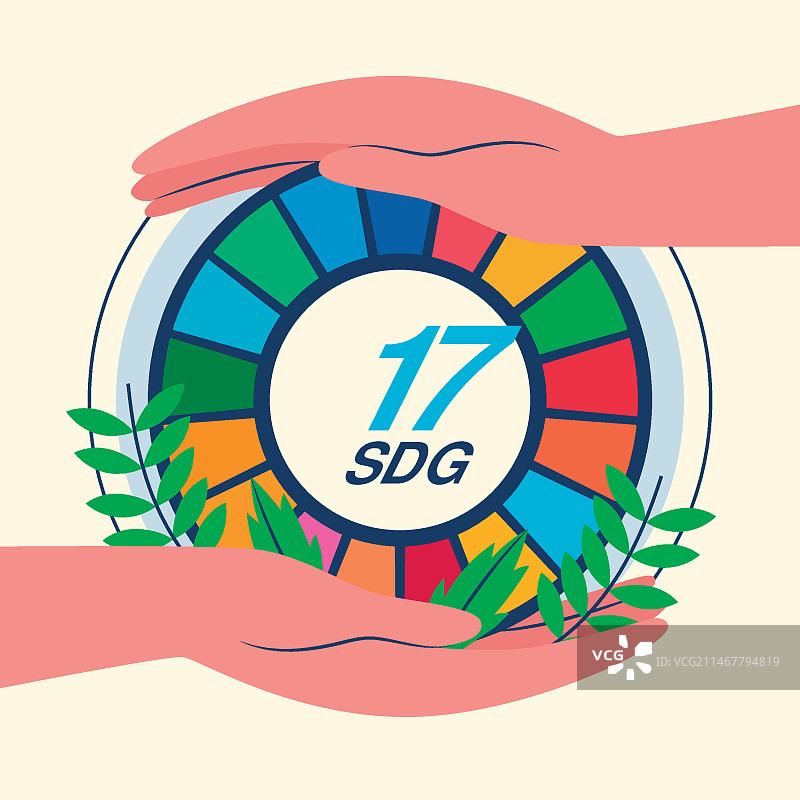 手绘可持续发展目标插画图片素材