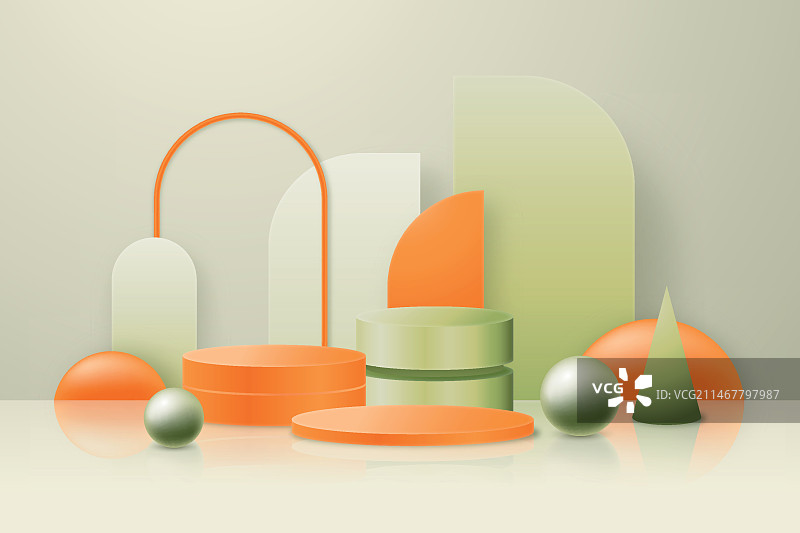 3D抽象场景背景图片素材