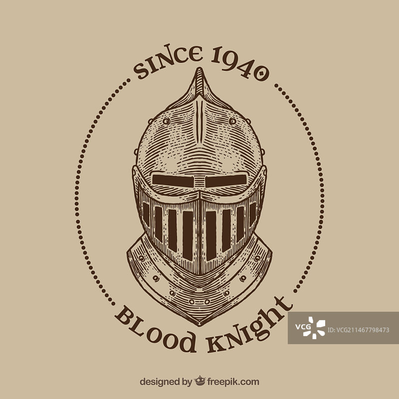 骑士头盔复古背景图片素材