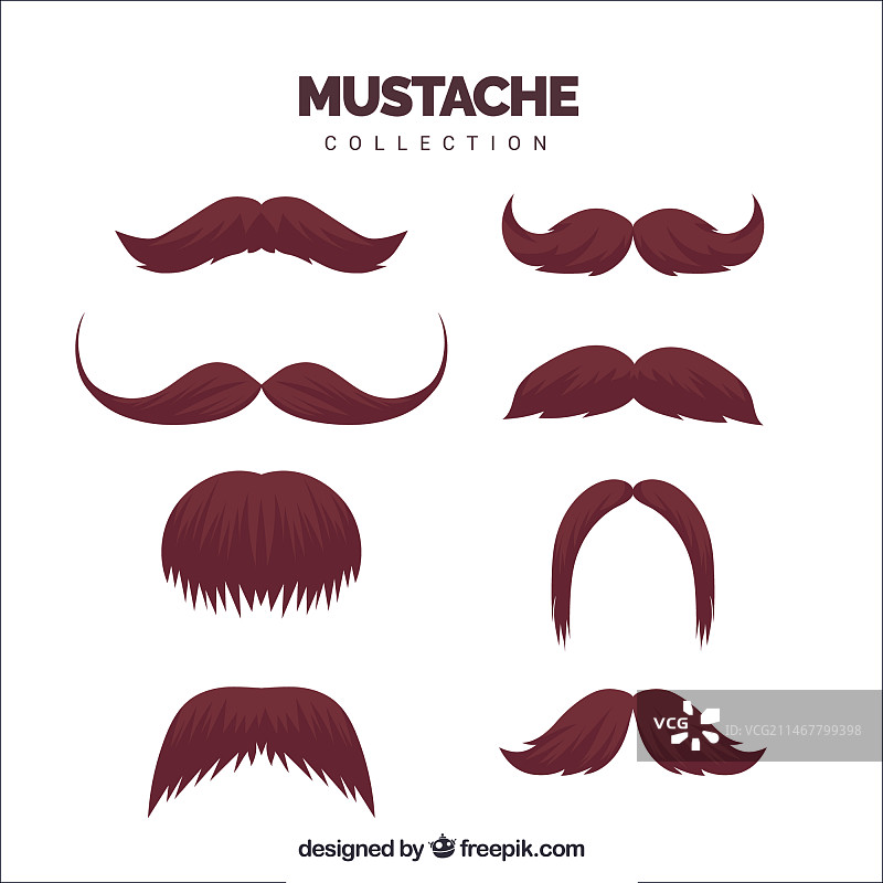 胡须和髭套装图片素材