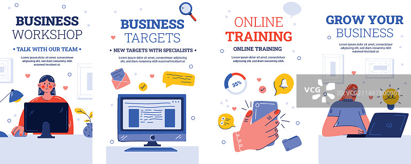 手绘商务研讨会Instagram快拍图片素材