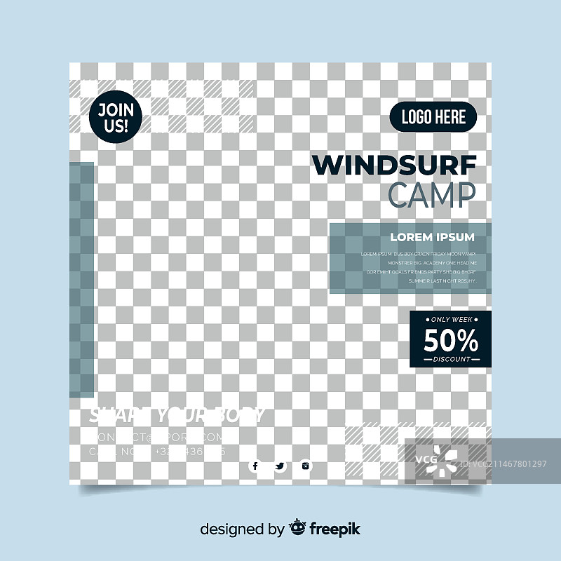 带照片模板的运动宣传单图片素材