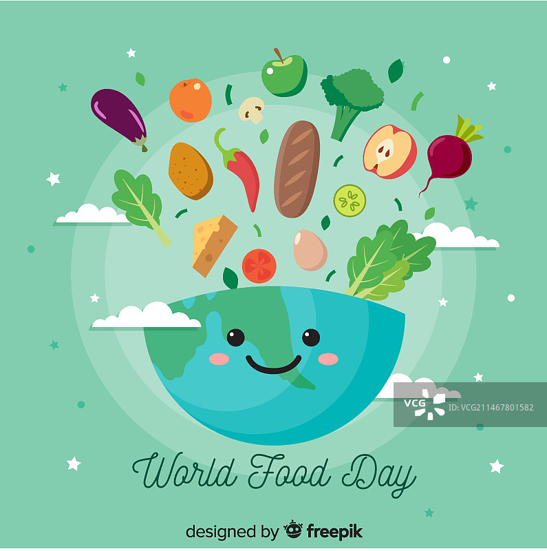 世界粮食日扁平风设计图片素材