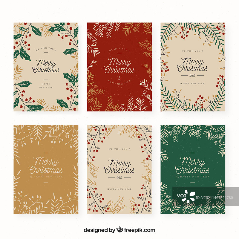 圣诞贺卡合集图片素材