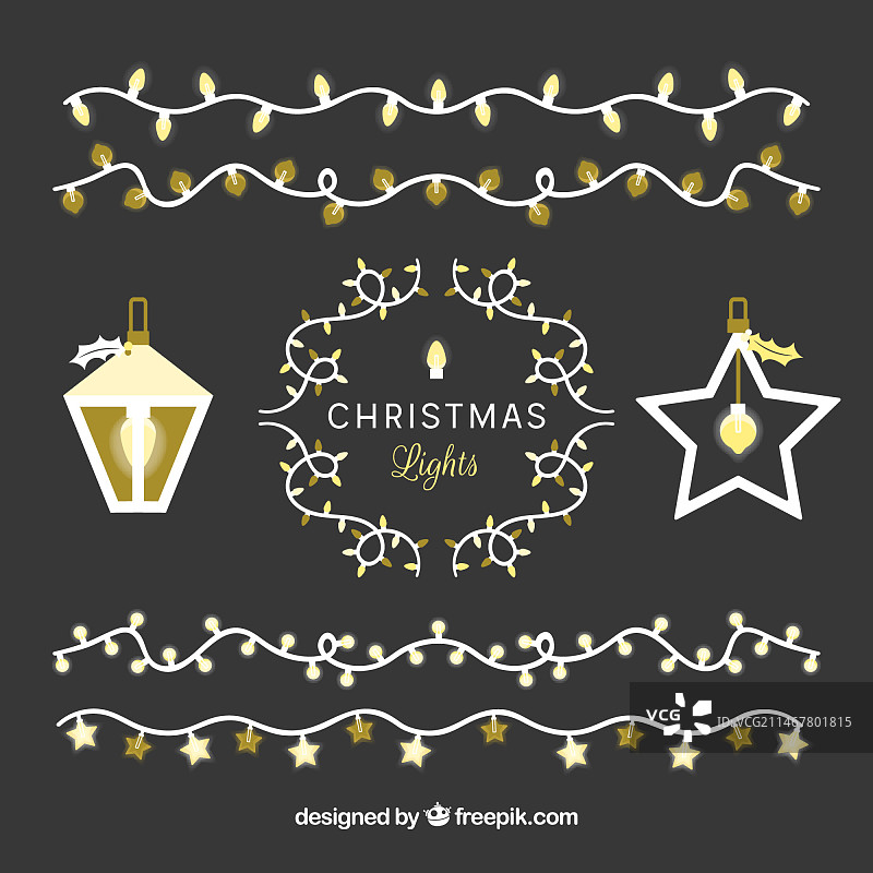 圣诞灯饰合集图片素材