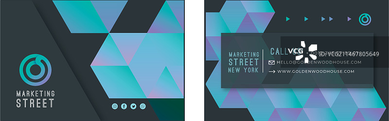 通用商务名片图片素材