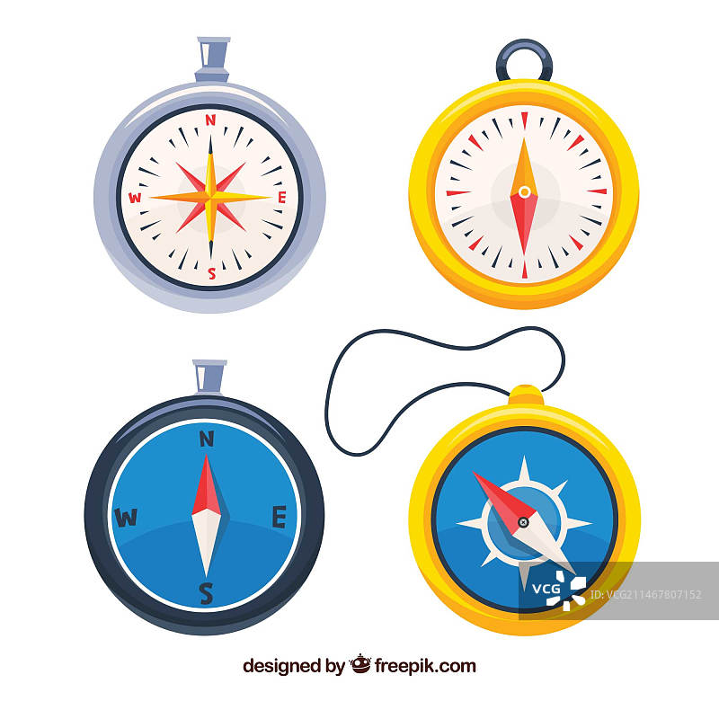 手绘地图指南针合集图片素材