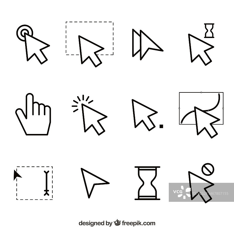 扁平风光标合集图片素材