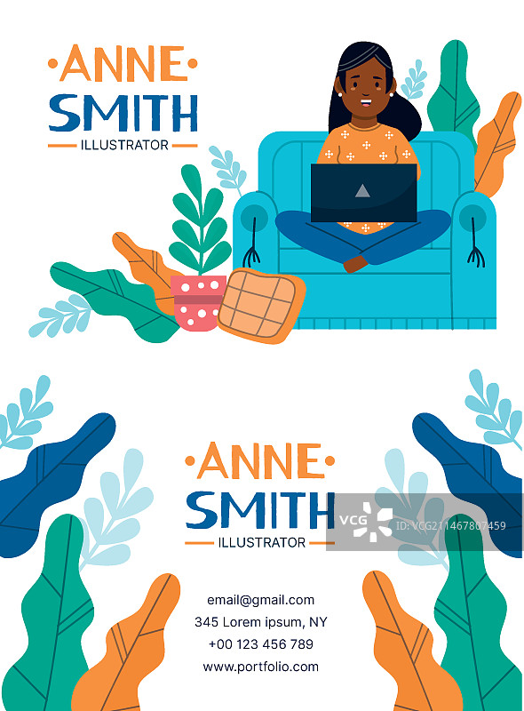 名片设计模板图片素材