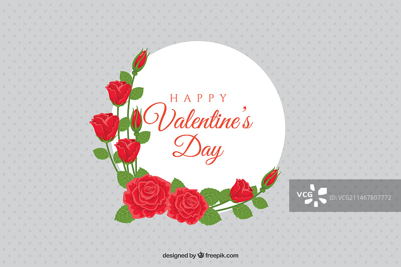 扁平风情人节背景图片素材