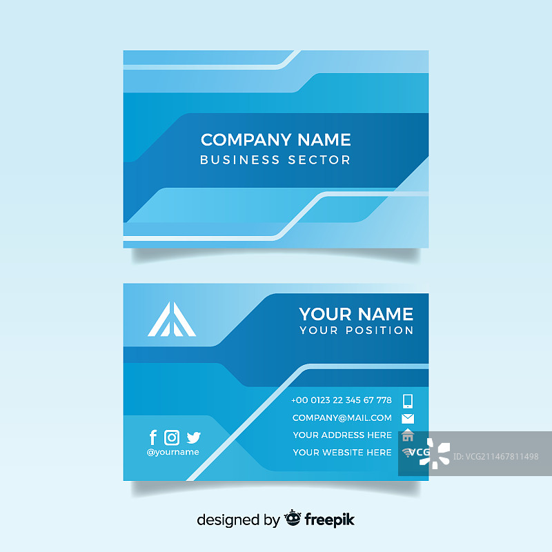 专业商务名片模板图片素材