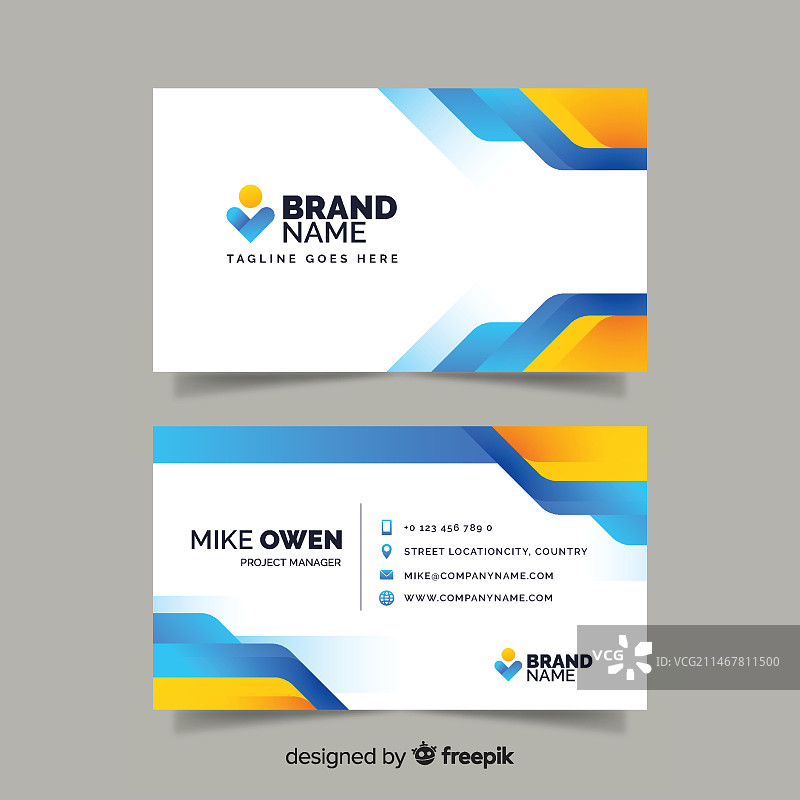 抽象职业名片模板图片素材