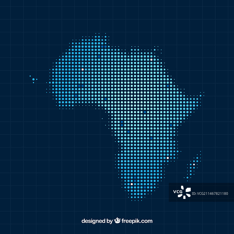 带有点的非洲地图背景图片素材