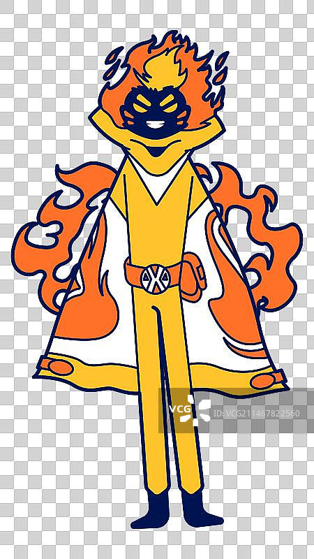 矢量插画驾驭火的火神图片素材