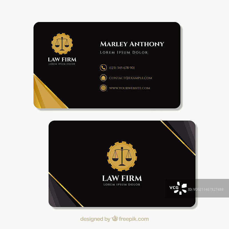 律师名片模板图片素材