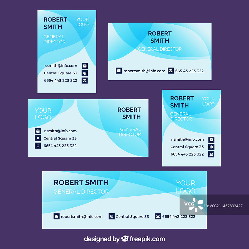 渐变色电子邮件签名合集图片素材