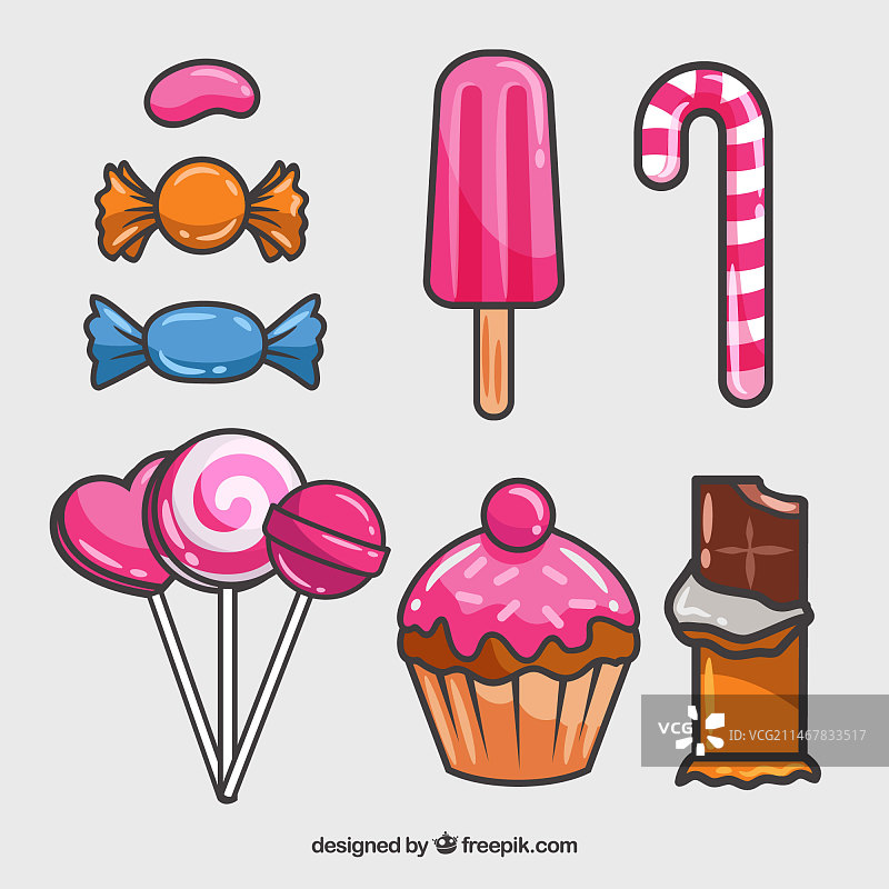 彩色糖果合集图片素材