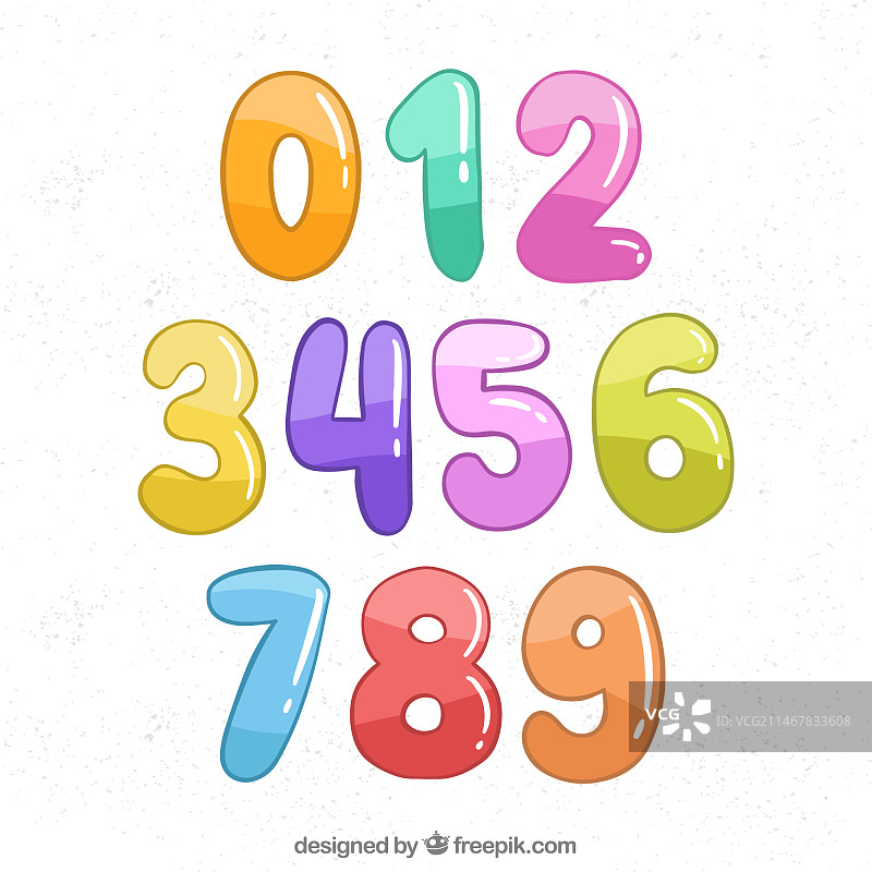 卡通风格数字合集图片素材