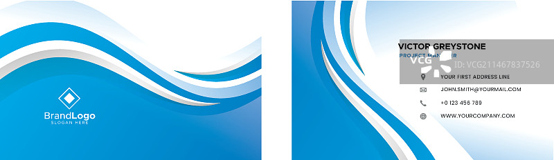 抽象风格商务名片模板图片素材