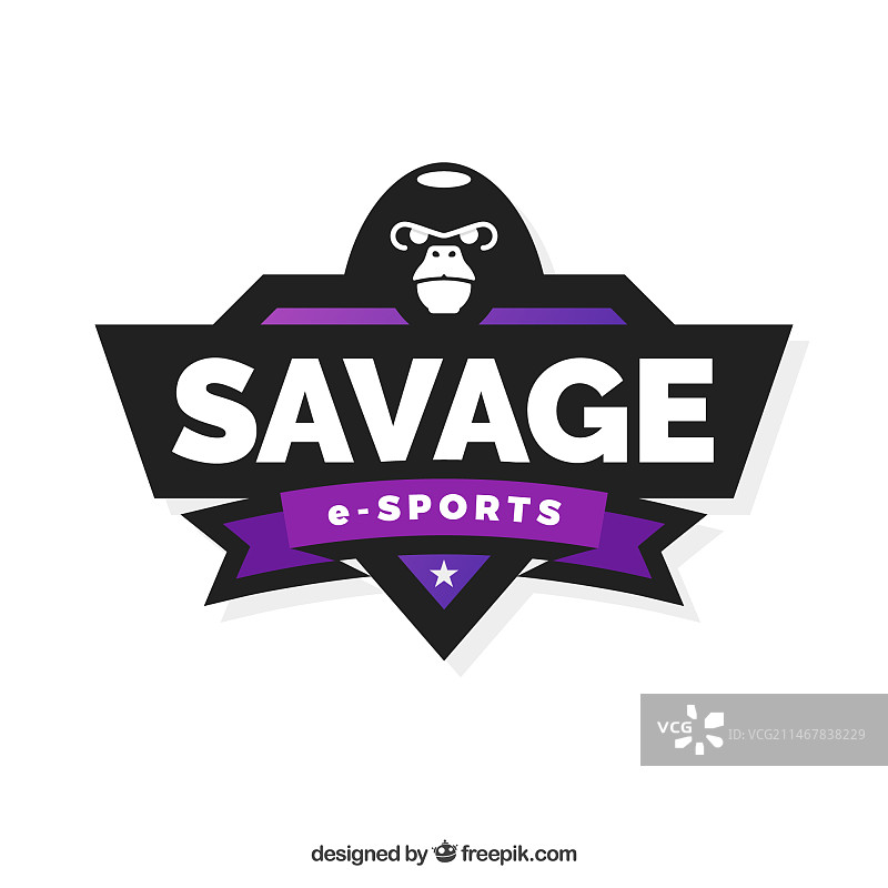 大猩猩电竞战队logo模板图片素材