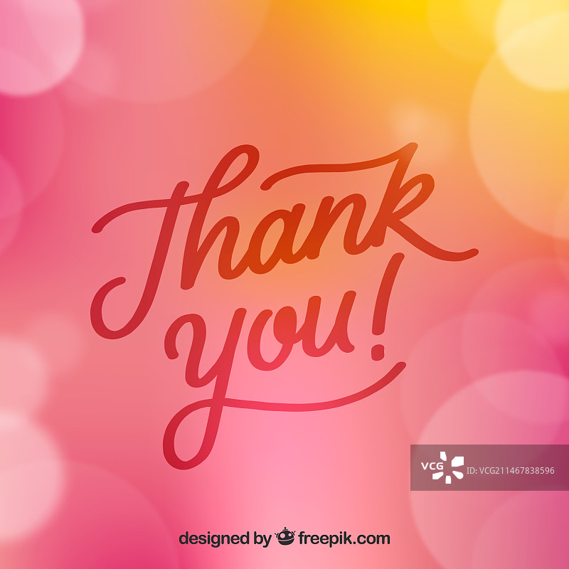 模糊背景感谢信图片素材