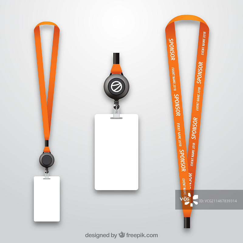 逼真设计的挂绳合集图片素材