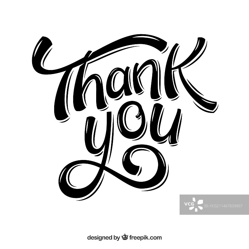 黑色背景上的感谢信图片素材