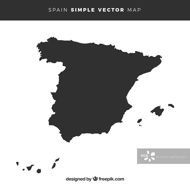 西班牙地图图片素材