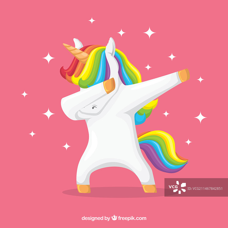 动物做着Dabbing动作图片素材