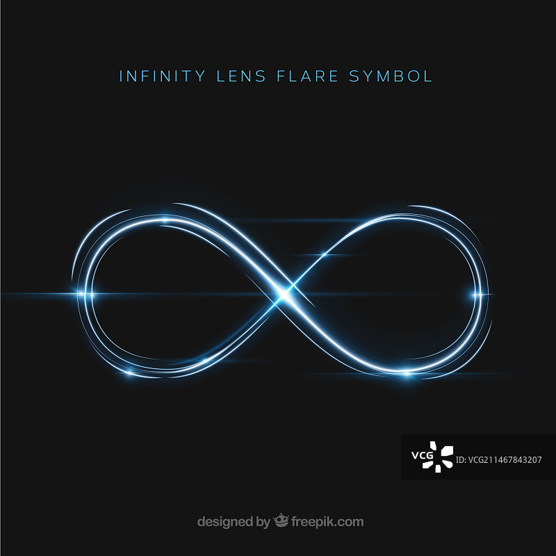 无限镜头光晕符号图片素材