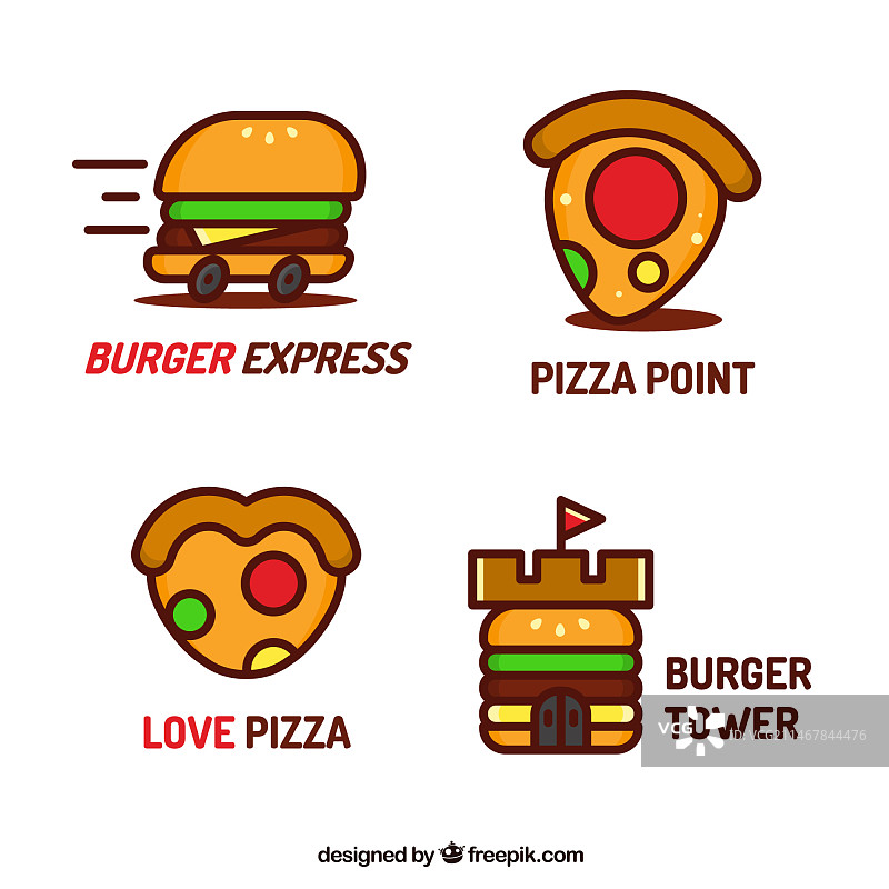 快餐店logo合集图片素材