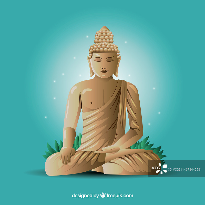 逼真设计的佛像图片素材