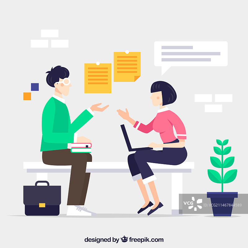 情侣对话概念着陆页图片素材