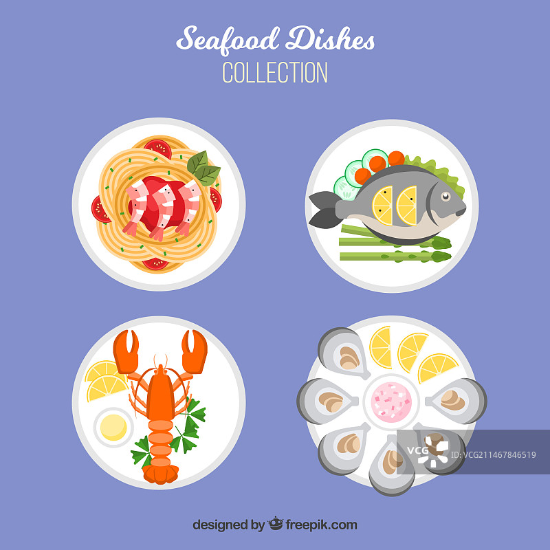 美食菜肴俯视图图片素材