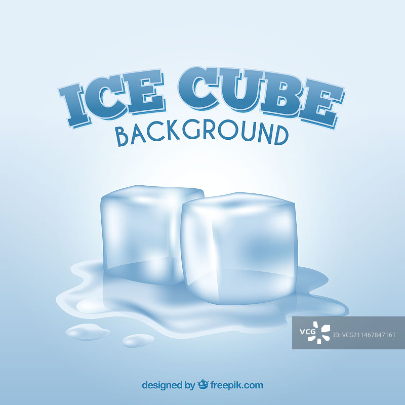 逼真风格的冰块背景图片素材