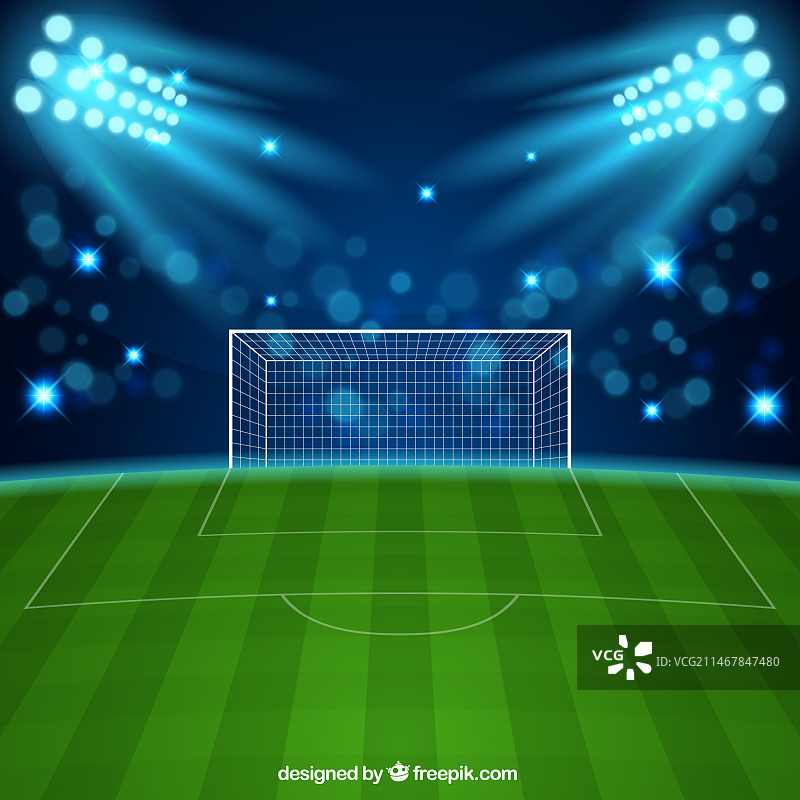 逼真风格足球场图片素材