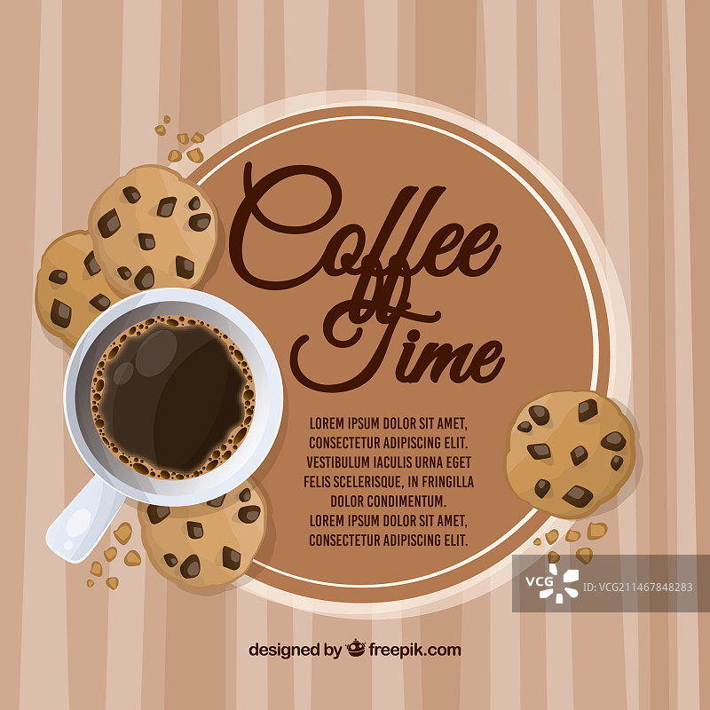 咖啡边框背景图片素材