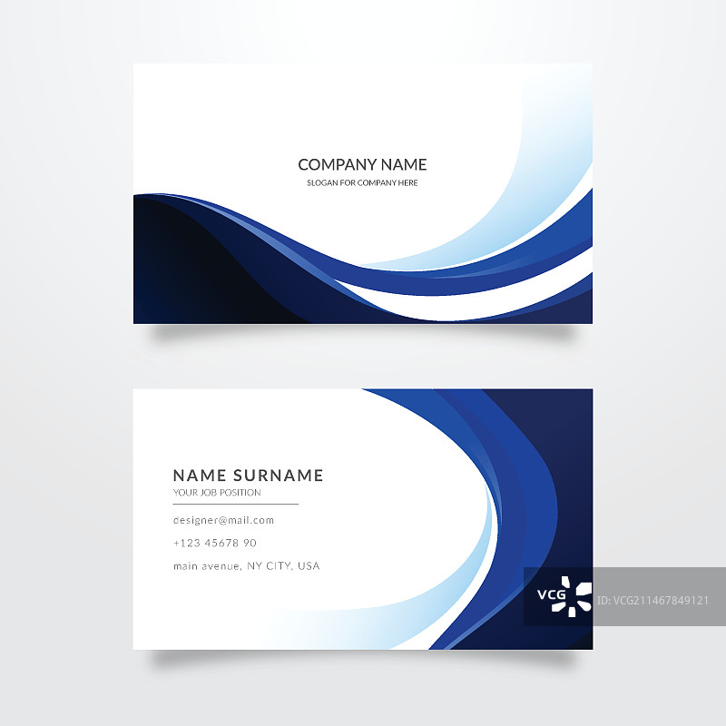 抽象商务名片图片素材