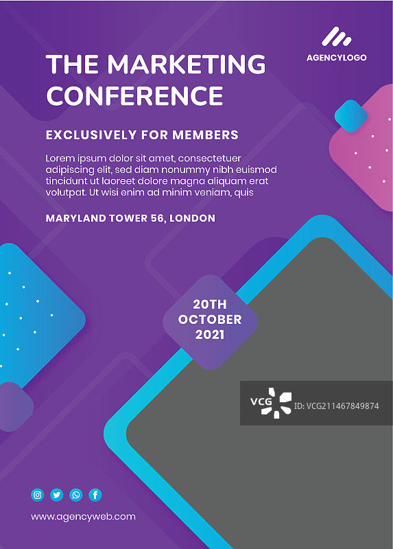 通用商务海报模板图片素材